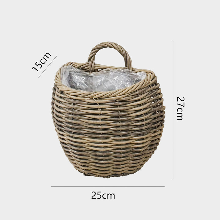 Decorative storage basket with handle Kalsten