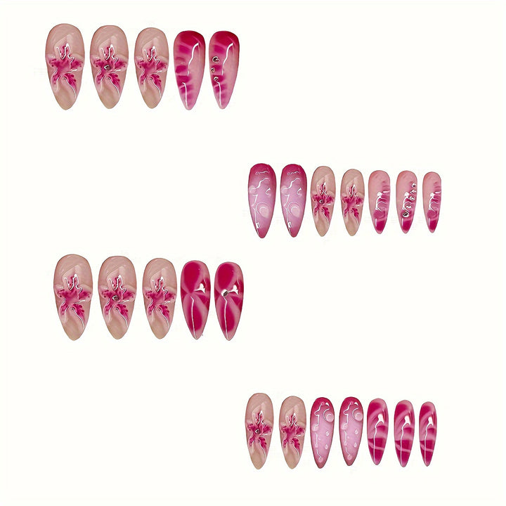 Decorative Press-On Nail Set Kalsten