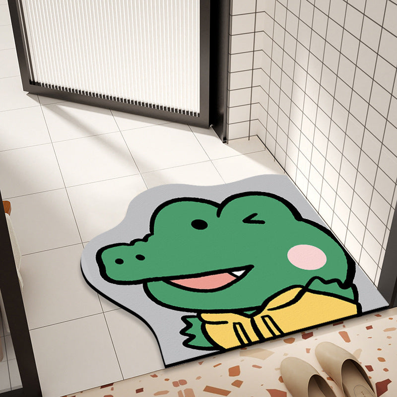 Cute Animal-Themed Bathroom Mat