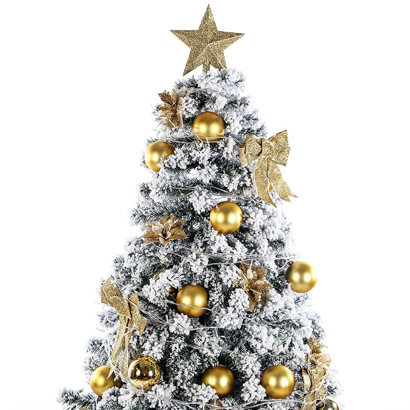 Premium Flocked Christmas Tree with Decorative Ornaments Kalsten