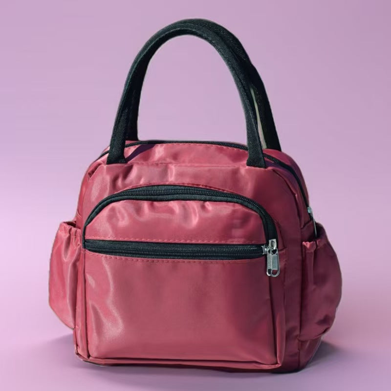 Cat Print Multi-Pocket Tote Bag Kalsten