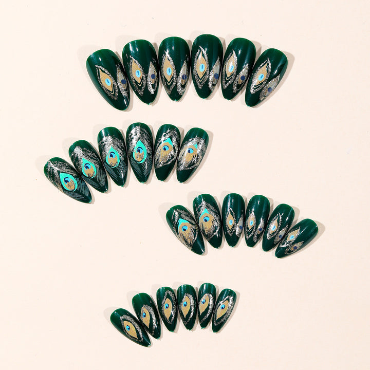 Elegant Peacock Nail Art Kit Kalsten
