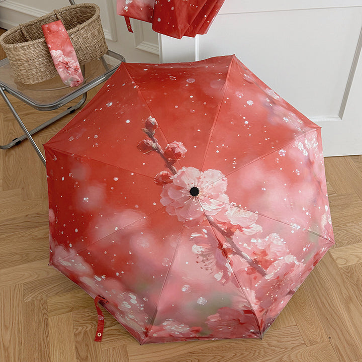 Ladies Foldable Umbrella with Innovative Flower Design Kalsten
