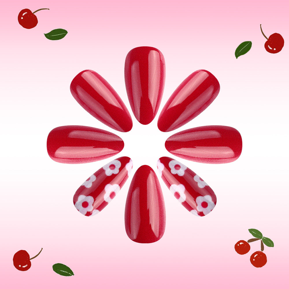 Artistic Cherry Blossom Nail Art Design Kalsten