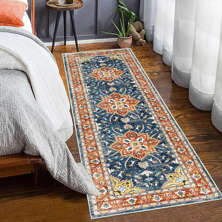 Vintage-Inspired Floral Pattern Runner Rug Kalsten