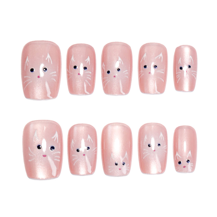 Artful nail art with cute rabbit motif Kalsten