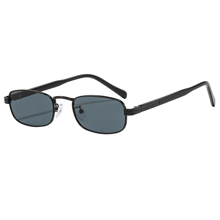 Ladies fashionable sunglasses with stylish metal frame and orange lenses Kalsten