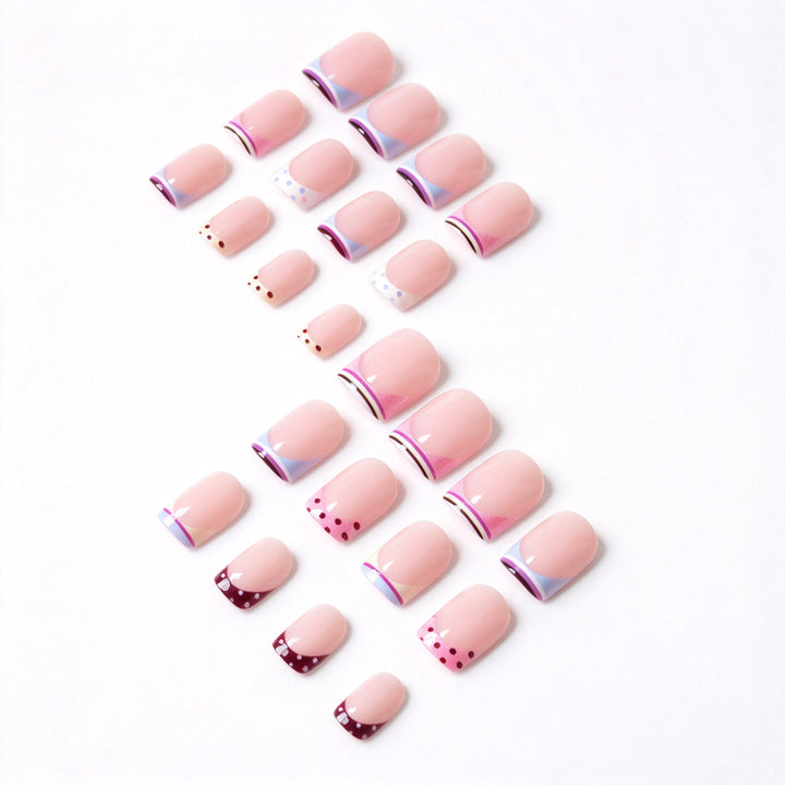 Trendy French Tip Nail Art Set