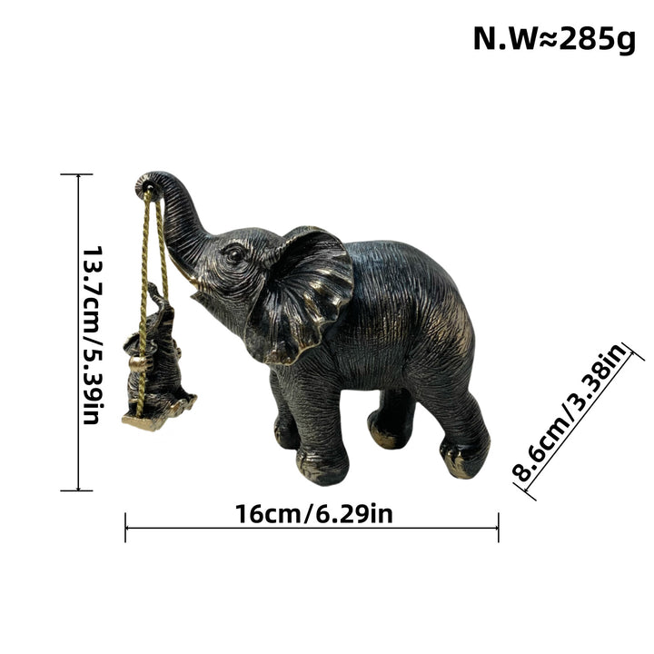 Decorative elephant figure with child Kalsten