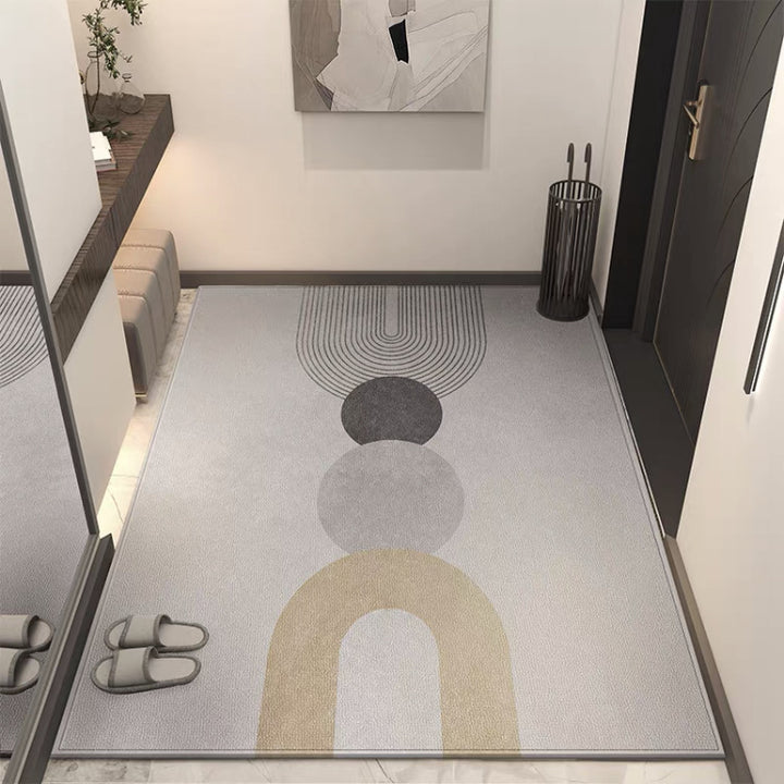 Geometric Patterned Non-Slip Entrance Mat