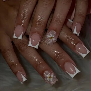 Creative 3D Bow and Pearl Nail Extensions Kalsten