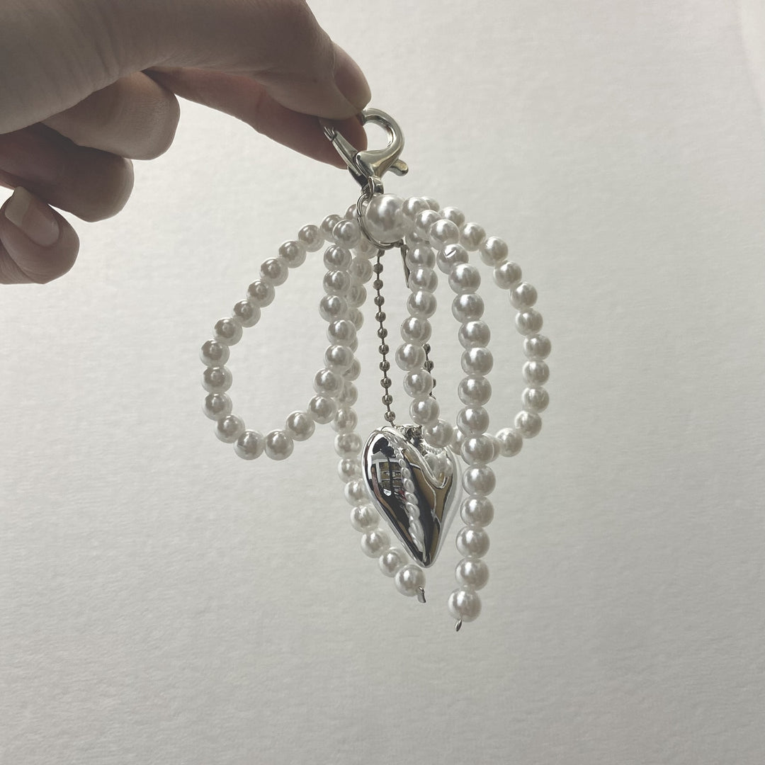 Elegant Pearl Bow Keychain Kalsten