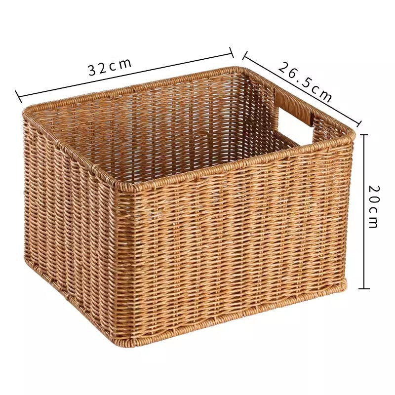 Handwoven Rectangular Storage Basket Kalsten