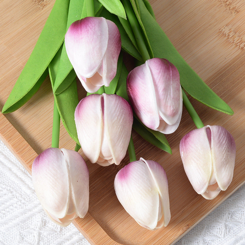 Realistic Artificial Tulip Bouquet