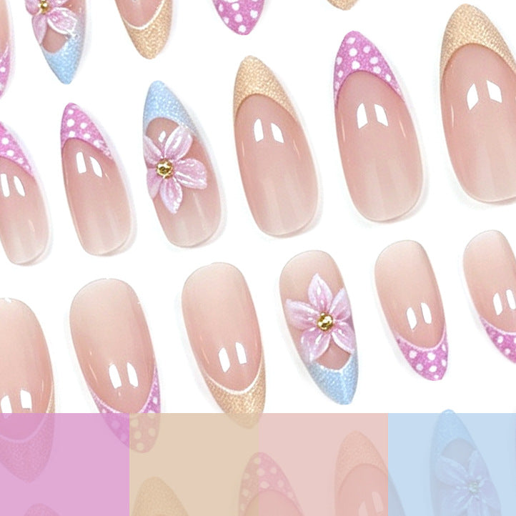 Artistic Floral Acrylic Nail Extensions Kalsten 1789915721