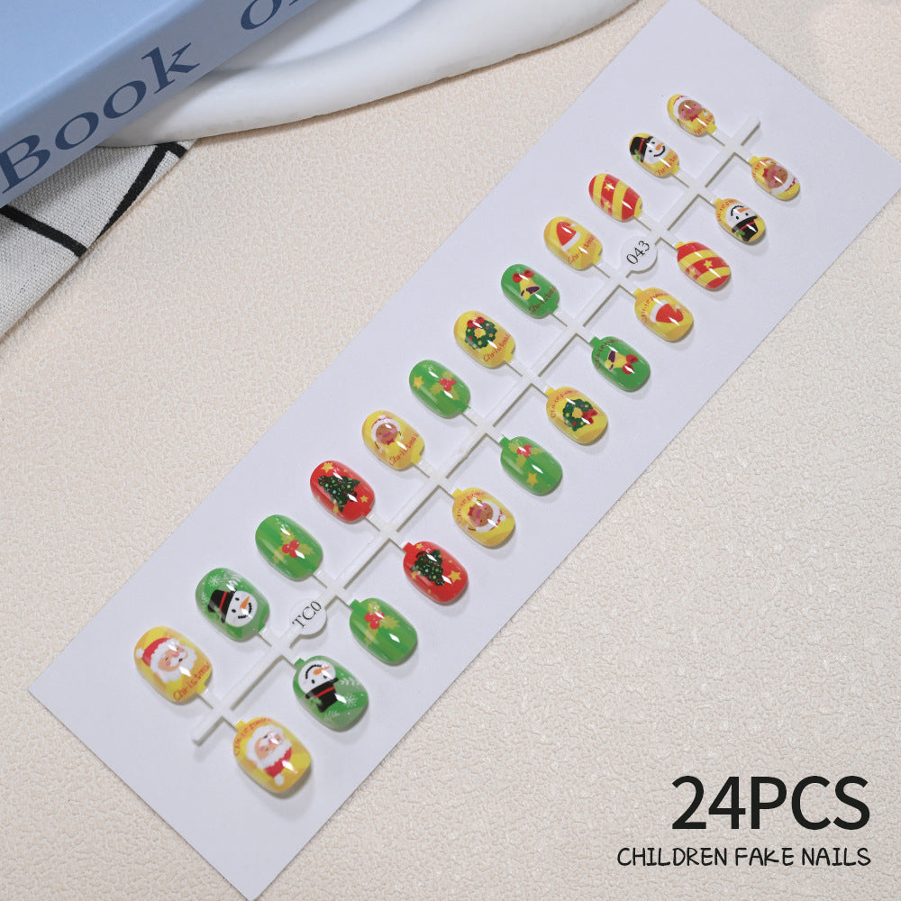 Children's Fun Holiday-Themed Fake Nail Set Kalsten