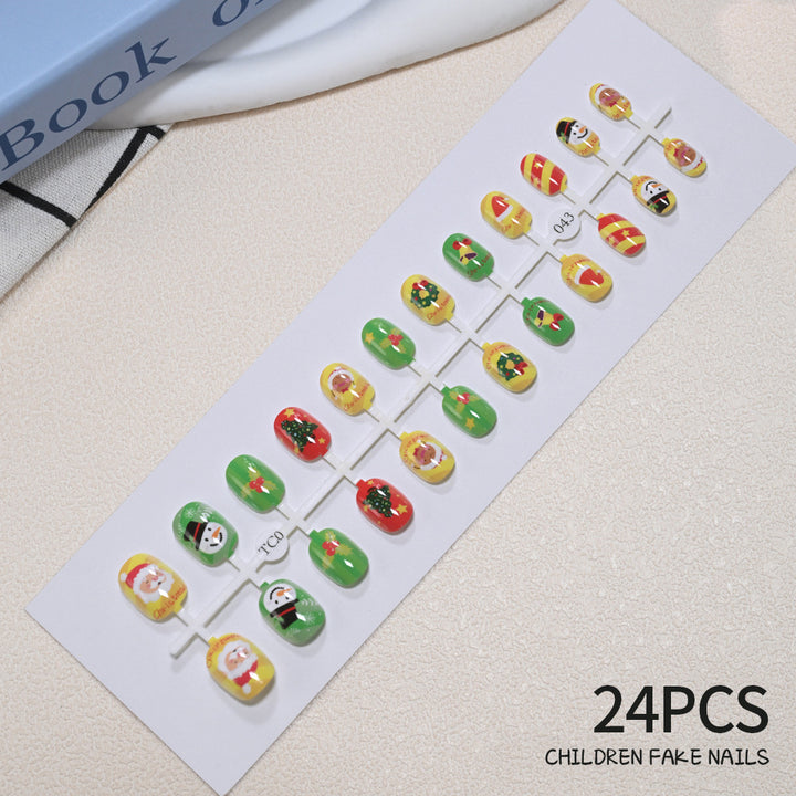 Children's Fun Holiday-Themed Fake Nail Set Kalsten