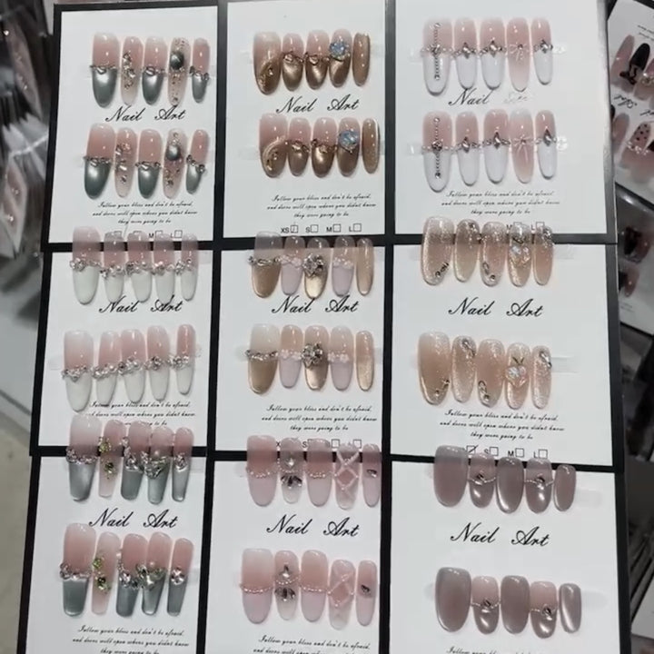 Decorative Press-On Nail Art Collection