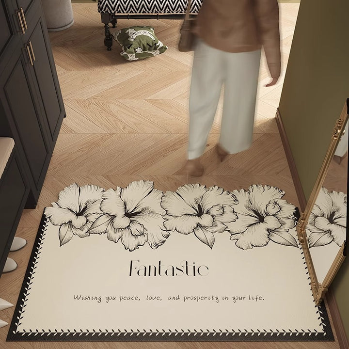 Elegant Botanical Design Comfort Mat