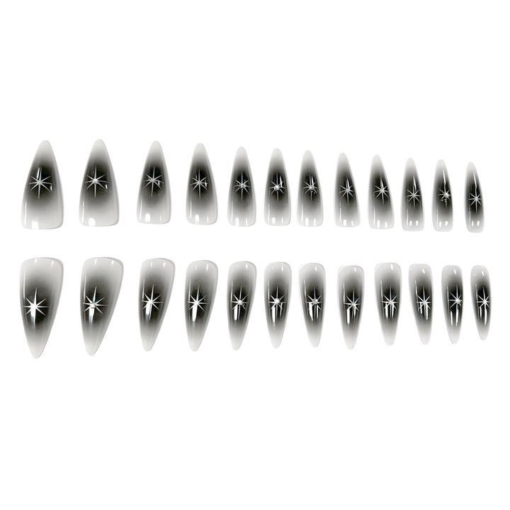 Elegant Star-Cut Nail Enhancements Kalsten