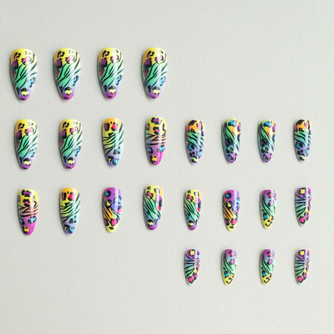 Wild Animal Print Nail Art