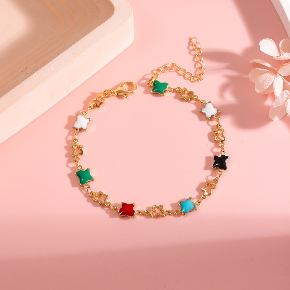 Colorful Star Charm Bracelet Kalsten
