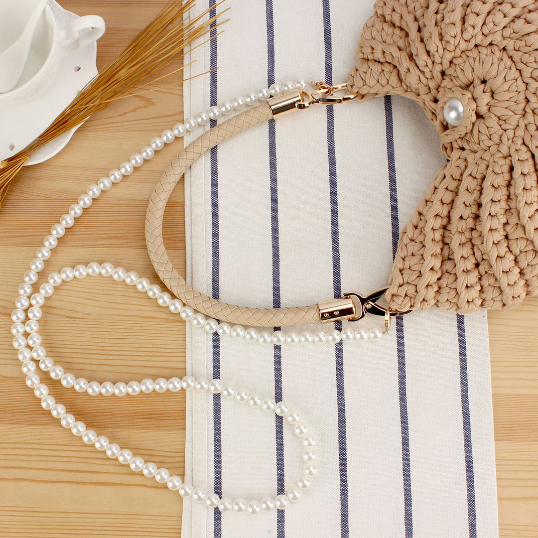 Evening bag with pearl decorated handle Kalsten