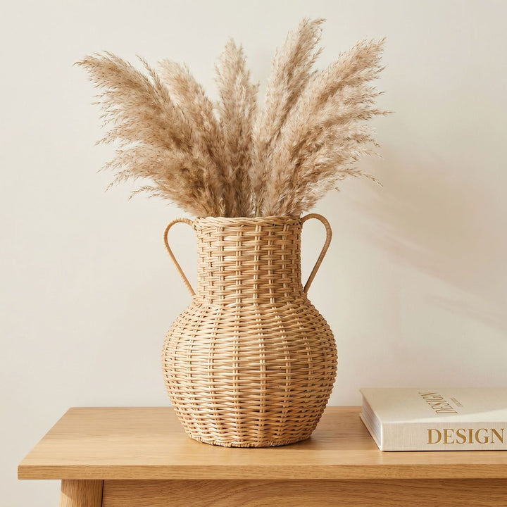 Handcrafted decorative basket made of natural weave Kalsten