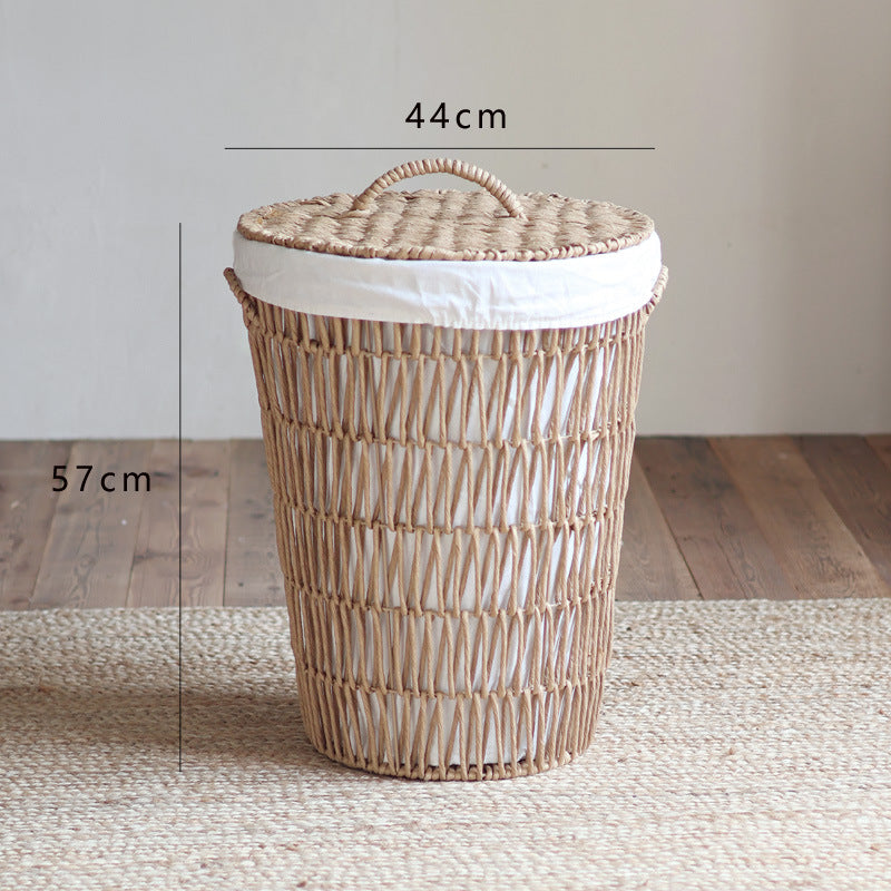 Stylish laundry basket with lid Kalsten