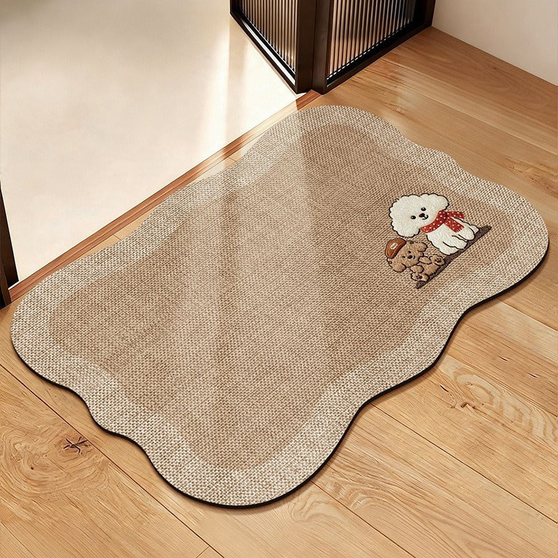 Decorative Pet-Themed Area Mat Kalsten