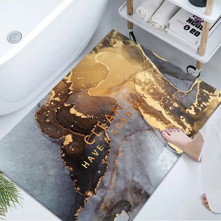 Luxurious Marble Design Bath Mat Kalsten