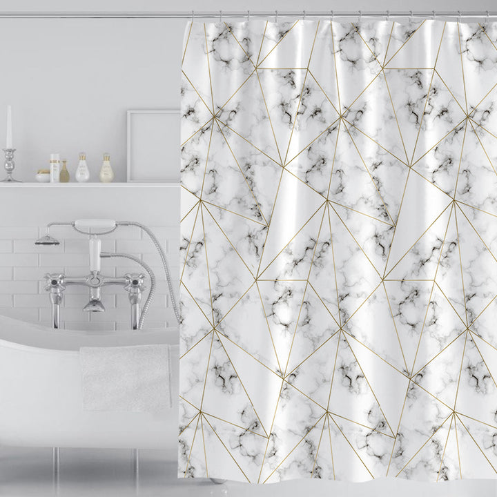 Women's Artistic Geometric Shower Curtain Kalsten