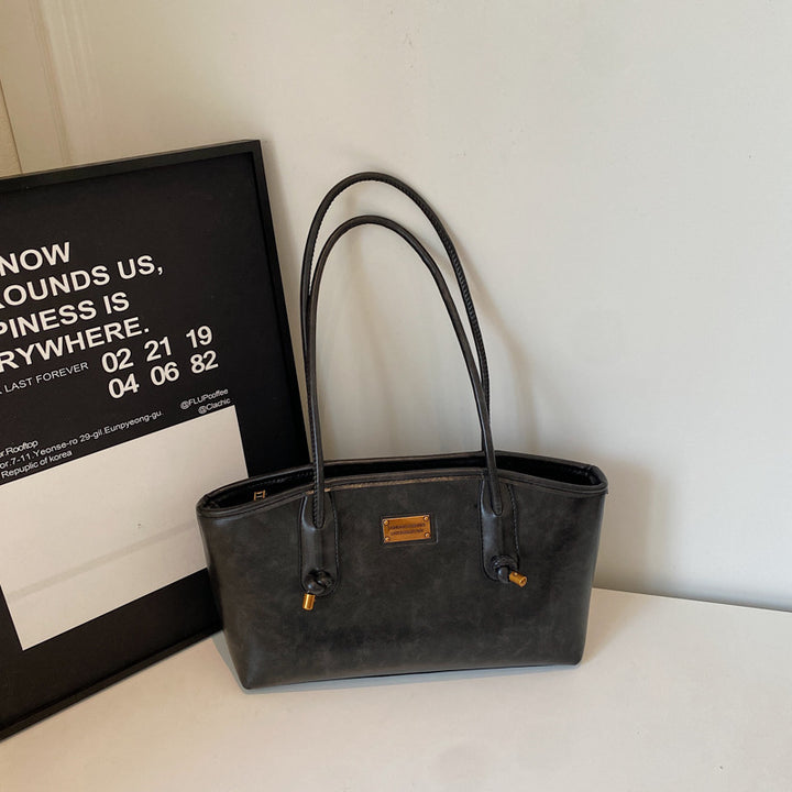 Elegant Structured Leather Tote Kalsten