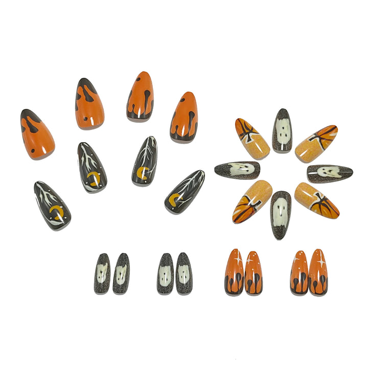 Artificial nails with creative Halloween design Kalsten