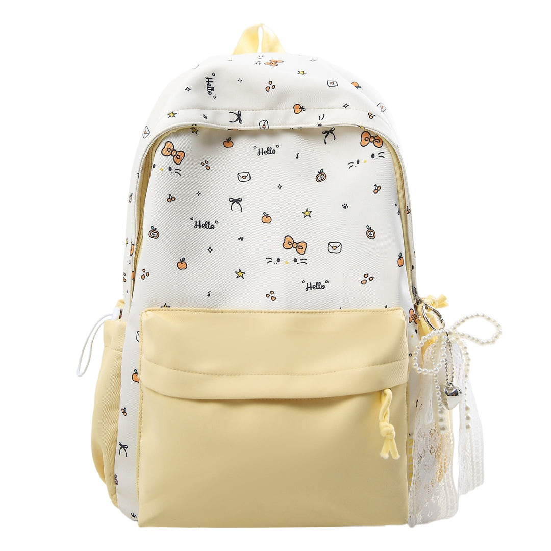 Playful Patterned School Backpack