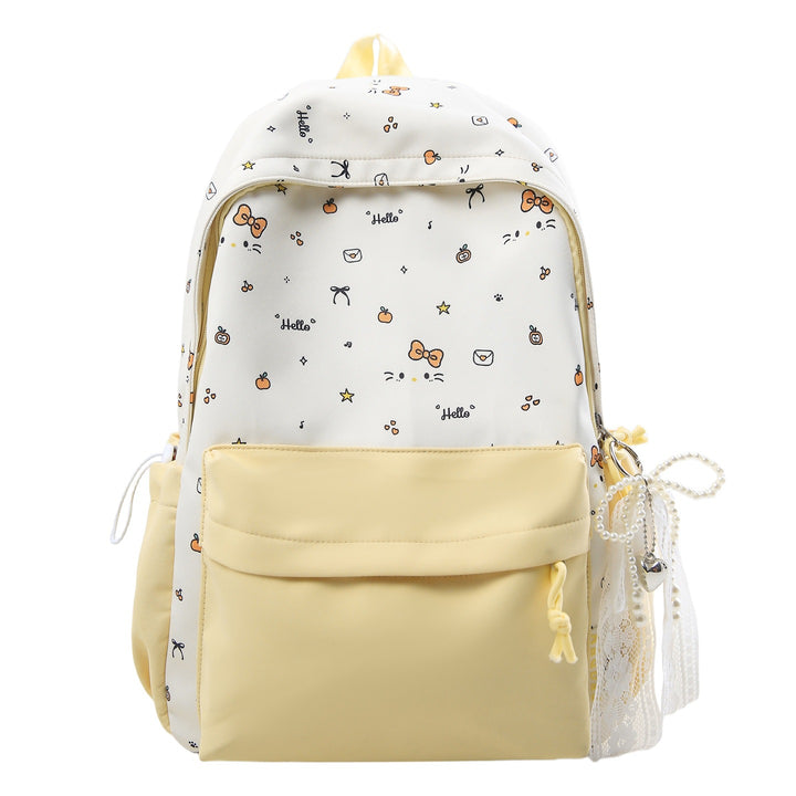 Playful Patterned School Backpack