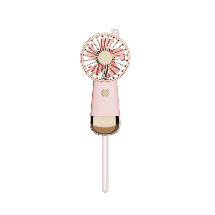 Ladies portable hand fan with USB charging function and ergonomic handle Kalsten