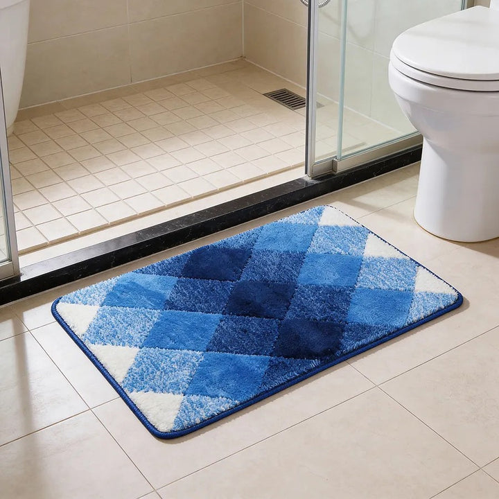 Soft Absorbent Wave Pattern Bath Mat Kalsten