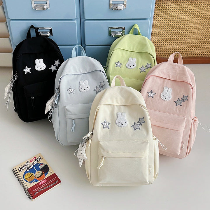 Cute Bunny-Embellished Backpack Kalsten