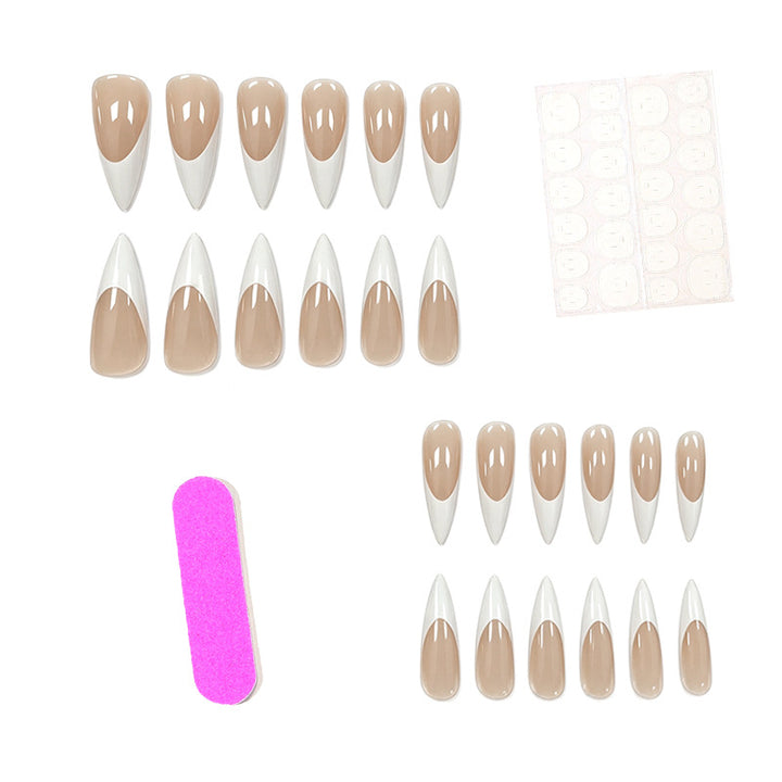 Elegant Almond-Shaped Press-On Nail Enhancements Kalsten