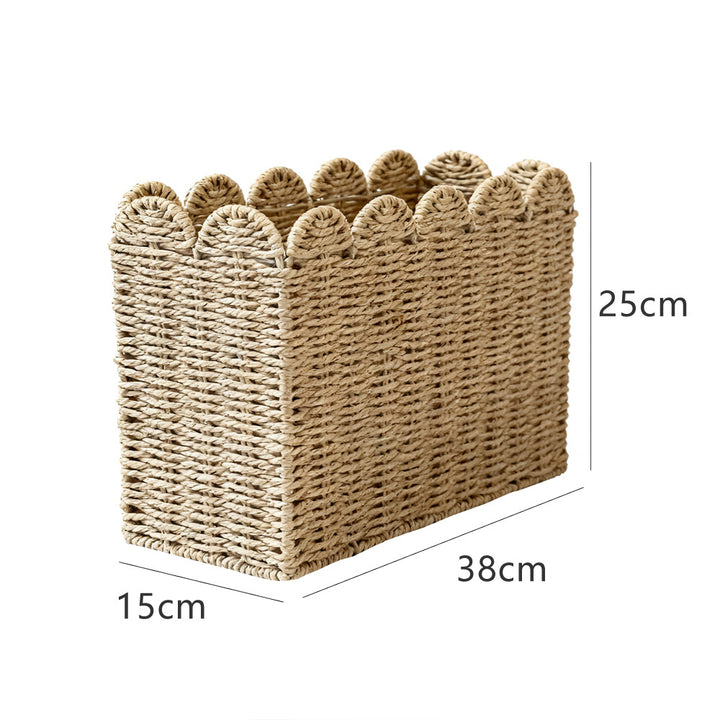 Decorative storage basket made of high-quality natural material Kalsten