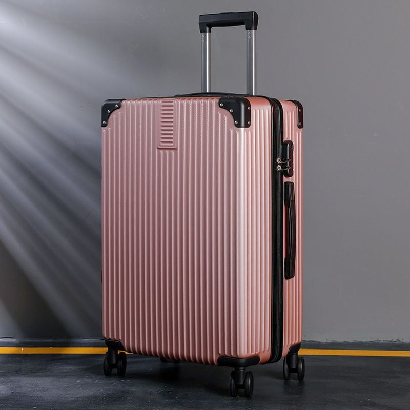 Hard shell suitcase with 360-degree wheel system and integrated safety feature Kalsten