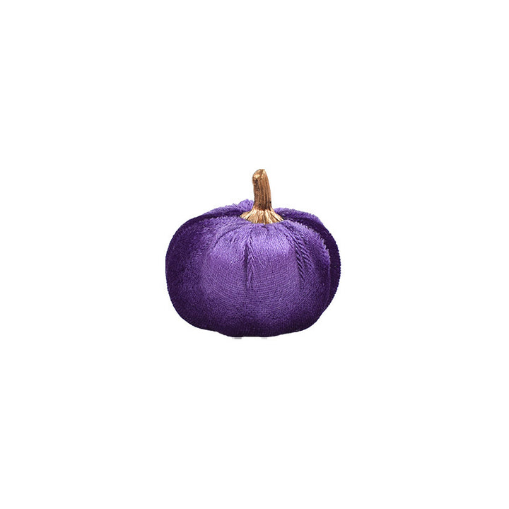 Samet-Pumpkin decorative figure with decorative stem