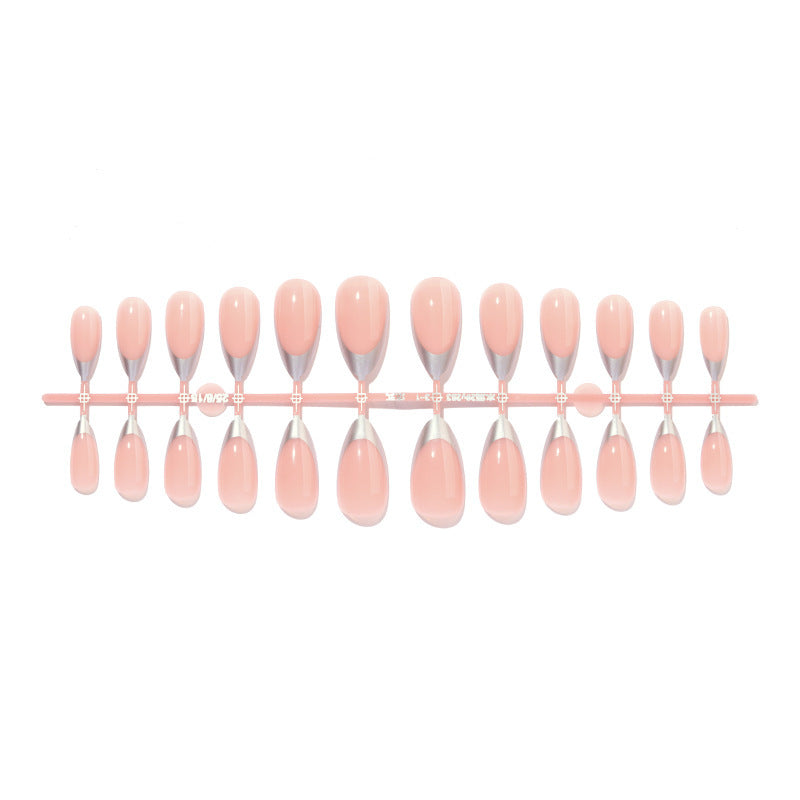 Acrylic Nail Set with Modern French Tip Design Kalsten
