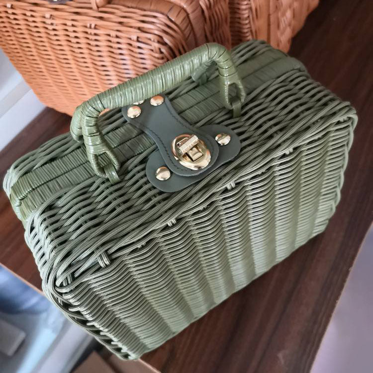 Chic Woven Storage Handbag Kalsten