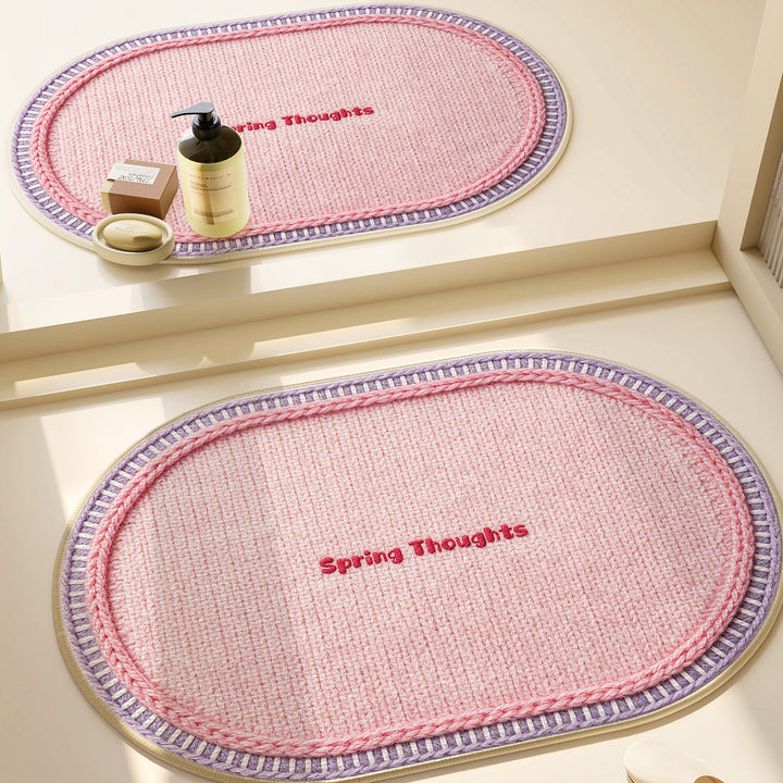 Heart-Patterned Bathroom Mat Kalsten