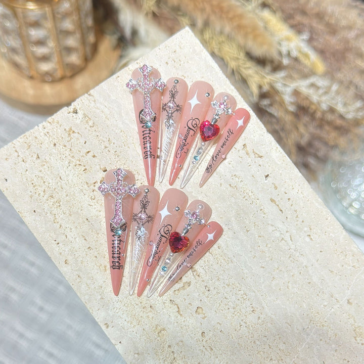 Artistic Press-On Nail Tips Kalsten