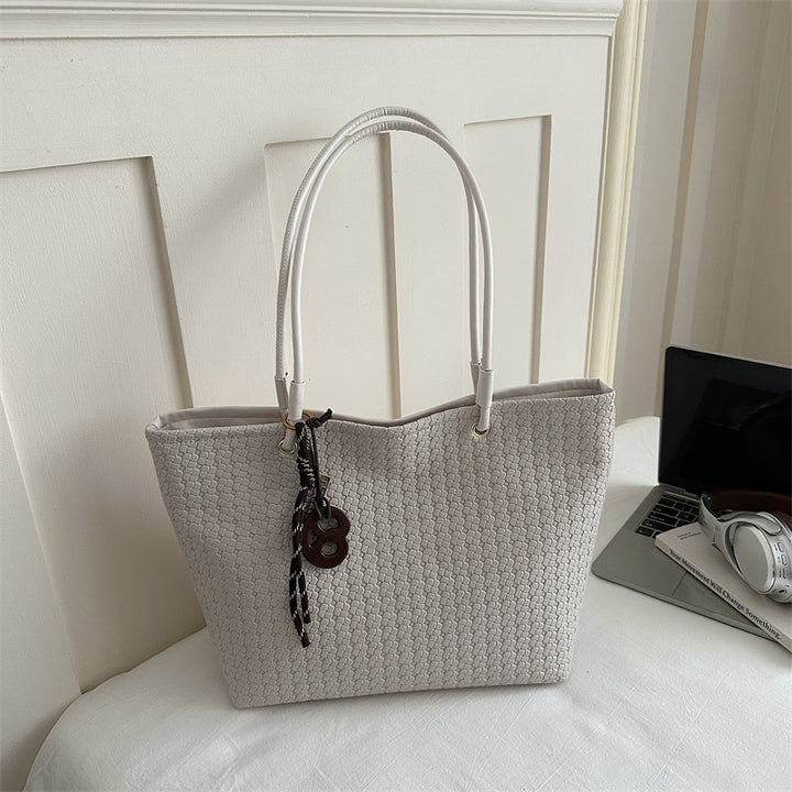 Woven Textured Tote Bag
