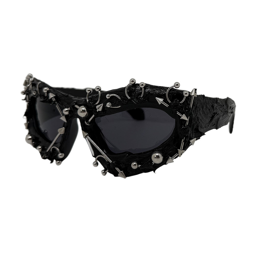 Ladies fashionable sports sunglasses with pointed details Kalsten