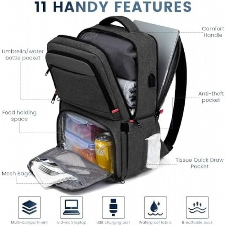 Multi-functional backpack with laptop compartment Kalsten